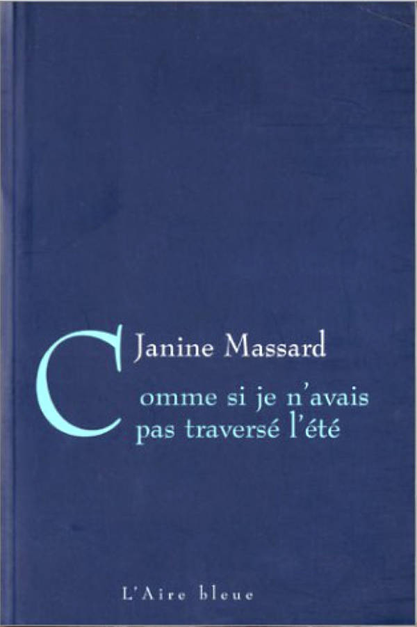 Comme si je n’avais pas traversé l’été